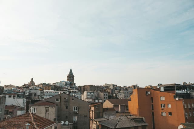 A scenic view of Istanbul's skyline showcasing the iconic Galata Tower.