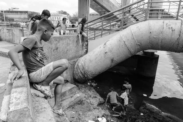 Free stock photo of black and white, lumix, manila