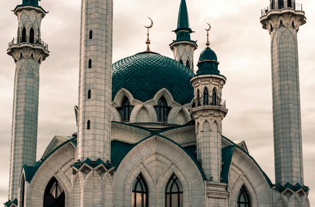 Explore the stunning Islamic architecture of Kazan with its intricate domes and minarets.